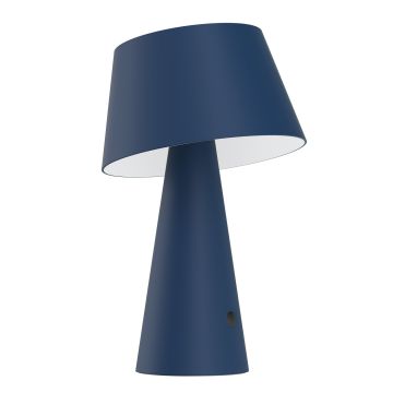 Lampada da tavolo led ricaricabile IP54 colore blu mod. Tizia