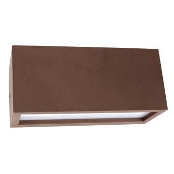 Applique led da parete colore corten mod. Vigo