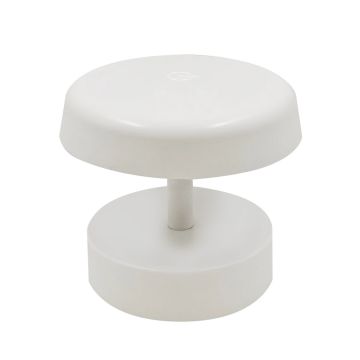 Lampada da tavolo led ricaricabile IP54 colore bianco mod. San