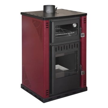 Stufa a legna con forno e  boiler mod. ELSA