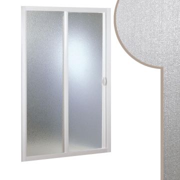 Porta doccia 140 CM in Acrilico mod. Smart con apertura laterale