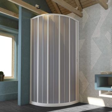 Box Doccia in PVC mod. Flex Semicircolare Apertura Laterale
