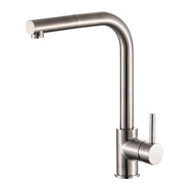 Miscelatore lavello Ottone nichel spazzolato con Leva monocomando mod. Maxim