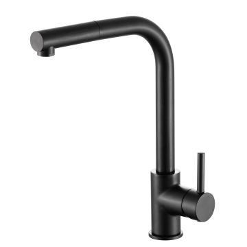 Miscelatore lavello Ottone nero opaco con Leva monocomando mod. Maxim