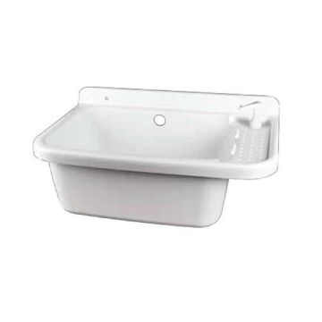 Lavatoio pilozzo a parete per esterno 60 cm con dispenser