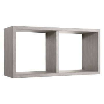 Mensola da parete 2 scomparti colore Rovere grigio 70x30 cm mod. Morgana Maxi