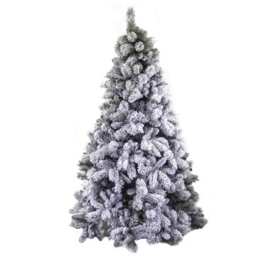 Albero di Natale 781 rami Verde Innevato ø118 h 180 cm mod. Gennargentu