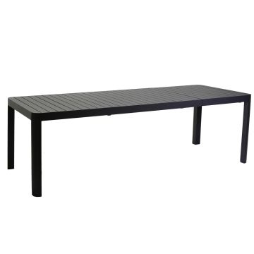 Tavolo estensibile in Alluminio Antracite 180/240x100 cm 75 cm mod. Cleveland