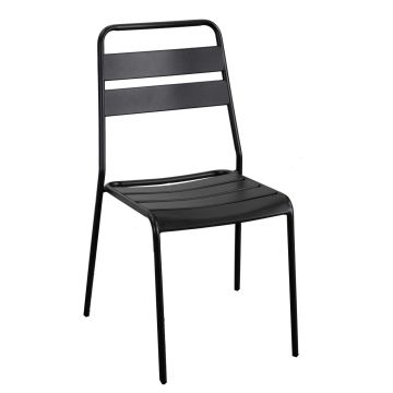 Sedia in Metallo Antracite 50x54 cm 87 cm mod. Rovigo