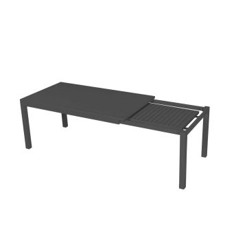 Tavolo estensibile in Alluminio Antracite 160/220x90 cm 76 cm mod. Boston