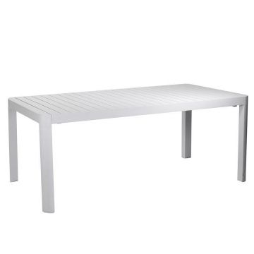 Tavolo estensibile in Alluminio Bianco 180/240x100 cm 75 cm mod. Cleveland