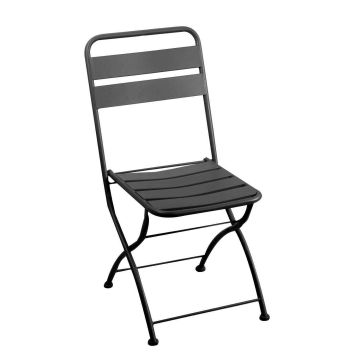 Sedia pieghevole in Metallo Antracite 42x50 cm 85 cm mod. Rovigo