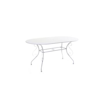 Tavolo in Metallo Bianco 160x90 cm 72 cm mod. New Old