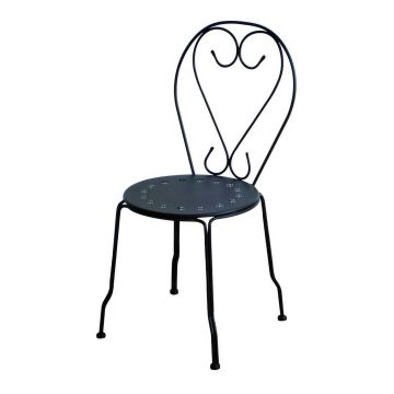 Sedia in Metallo Antracite 41x48 cm 90 cm mod. New Old