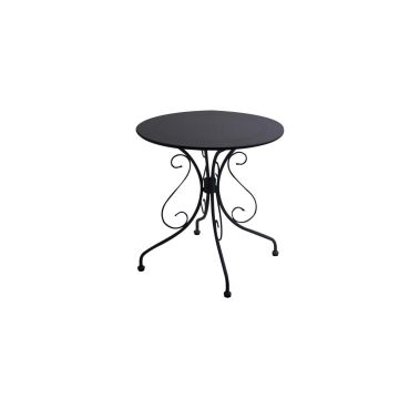 Tavolo in Metallo Antracite diametro 70 cm 72 cm mod. New Old