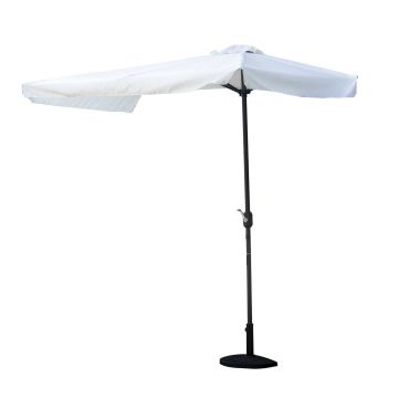 Ombrellone da balcone decentrato in Alluminio Bianco 2,3x1x3 metri  mod. Elmira