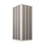 Box Doccia in PVC 90x90CM H185 a soffietto con Apertura Centrale colore Bianco mod. Flex