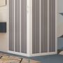 Box Doccia in PVC 90x90CM H185 a soffietto con Apertura Centrale colore Bianco mod. Flex
