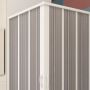 Box Doccia in PVC 90x90CM H185 a soffietto con Apertura Centrale colore Bianco mod. Flex