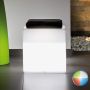 Pouf Square In Resina Quadrato 40x40 CM Led Multicolor