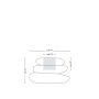 Lampada vaso luminoso in resina 75x62 cm  Led Multicolor Batteria mod. Eden Pot Bright