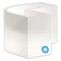 Vaso Luminoso Fioriera In Resina Angolare H 50 CM Led Luce Blu mod. Flowerpot Angolare Led