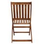 Sedia pieghevole senza braccioli in legno massiccio 46x57x91h cm mod. Diana