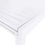 Tavolo allungabile in alluminio 135/270x90x75h cm colore Bianco mod. Hawaii