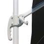 Ombrellone da giardino 3x4 con telo in poliestere Grigio palo Tortora antivento mod. Mercurio