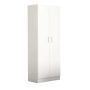 Armadio a 2 ante battenti di colore Bianco mod. Leopold