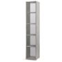Colonna a giorno 4 ripiani h 199 cm colore Cemento