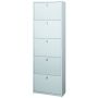 Scarpiera 5 ante 25 posti h 190 cm colore Bianco Fiammato