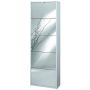 Scarpiera 5 ante 25 posti h 190 cm colore Specchio Naturale