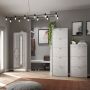 Scarpiera 5 ante 25 posti h 190 cm colore Specchio Naturale