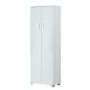 Armadio 2 ante 6 ripiani h 178 cm colore Bianco Fiammato