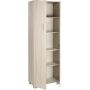 Armadio 2 ante 6 ripiani h 178 cm colore Bianco Fiammato