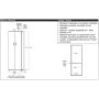 Armadio 2 ante 6 ripiani h 178 cm colore Bianco Fiammato