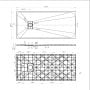 Piatto Doccia 80x150x2,6 CM Rettangolare Bianco Effetto Pietra mod. Blend