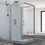 Box Doccia 3 lati 70x75x70 CM H185 trasparente mod. Junior Trio