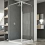 Box Doccia 80x80 AP. 80 CM H185 trasparente mod. Sintesi Duo 2 Ante
