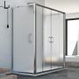 Box Doccia 3 lati 75x160x75 CM H185 stampato C mod. Replay Trio 2 Ante