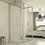 Box Doccia 3 lati 90x90x90 CM H198 trasparente mod. Cristal Trio 2 Ante