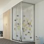 Box Doccia 70x120 AP. 120 CM H198 stampato C mod. Cristal Duo 2 Ante