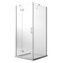 Box Doccia 90x40 CM H190 Trasparente con Easyclean mod. Flip Anta + Fisso