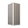 Box Doccia in PVC 90x90CM H185 a soffietto con Apertura Centrale colore Bianco mod. Flex