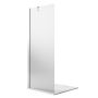 Parete doccia Walk In 80CM H190 Vetro Trasparente con Trattamento Anticalcare mod. Flip