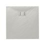 Piatto Doccia 80x80x2,6 CM Quadrato Bianco Effetto Pietra mod. Blend
