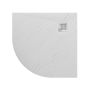 Piatto Doccia 90x90x2,6 CM Semicircolare Bianco Effetto Pietra mod. Blend
