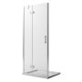 Porta Doccia 70CM H190 Vetro Trasparente con Easy-Clean mod. Flip Anta + Profilo
