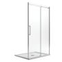 Porta Doccia 130CM H200 Vetro Trasparente 8mm Versione Destra con Easy-Clean mod. Prime